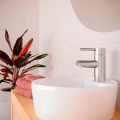 Grifería Gensse Lyra Cromo Baño Baja