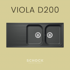 Lavaplatos Viola D-200 Onyx