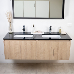 Lavamanos Zart D 140x50 Negro Tebas 20 mm